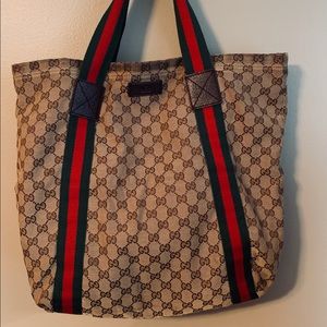 Authentic Gucci “Lifestyle” classic logo tote.